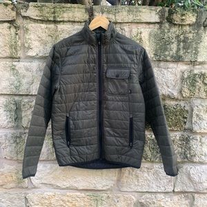 Faherty Atmosphere Puffer Jacket in Olive Green Size XS